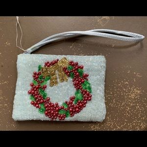 Mini holiday wristlet